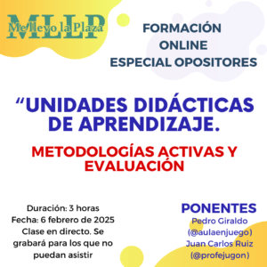 FORMACIÓN ONLINE: UNIDADES DE APRENDIZAJE (ESPECIAL OPOSITORES)